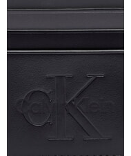CALVIN KLEIN BOLD LOGO Tarjetero de cuero En negro - Carteras Hombre - 3