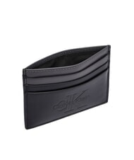 CALVIN KLEIN BOLD LOGO Tarjetero de cuero En negro - Carteras Hombre - 4