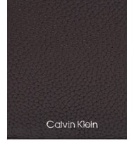 CALVIN KLEIN FOIL EMBOSS  Cartera de cuero vertical ck marrón oscuro - Carteras Hombre - 3