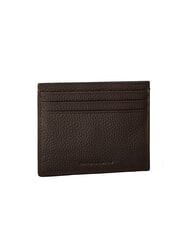 CALVIN KLEIN FOIL EMBOSS  Tarjetero plano de cuero ck marrón oscuro - Carteras Hombre - 2