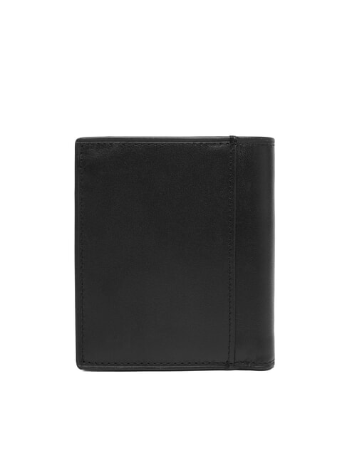 CK PLAQUE Cartera de cuero vertical En negro - Carteras Hombre