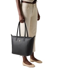 TOMMY HILFIGER POPETTE SOFT Bolso de compras de hombro negro - Bolsos Mujer - 6