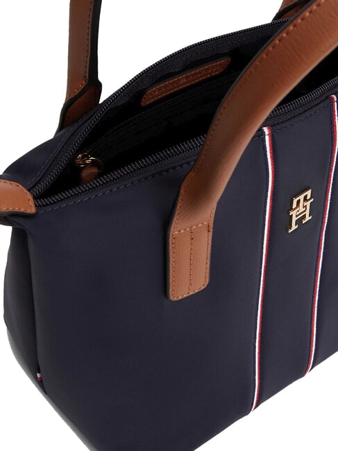 POPETTE Mini bolso tote con bandolera corporación azul espacial - Bolsos Mujer