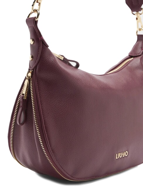 KALISKA Bolso hobo con bandolera vino tinto - Bolsos Mujer