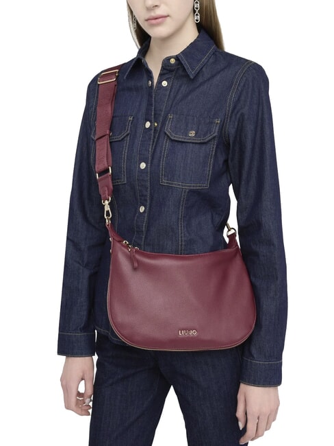 KALISKA Bolso hobo con bandolera vino tinto - Bolsos Mujer