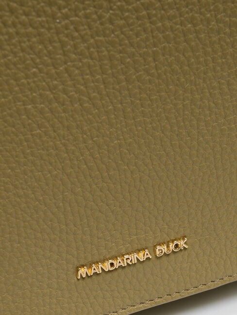 MELLOW Bolso de hombro de piel con solapa áloe - Bolsos Mujer