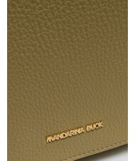 MANDARINA DUCK MELLOW Bolso de hombro de piel con solapa áloe - Bolsos Mujer - 3