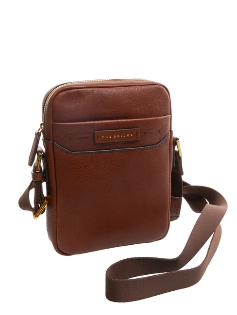 SERRISTORI Bolso de cuero BROWN - Bandoleras Hombre
