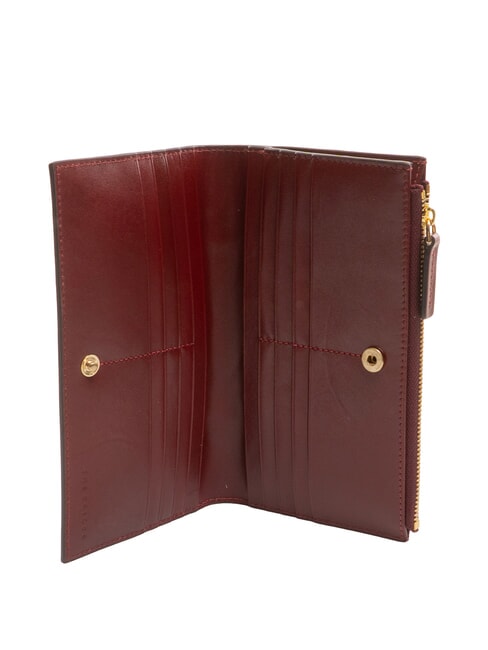 MATILDE Cartera grande de piel Chianti / Burdeos / Dorado - Carteras Mujer