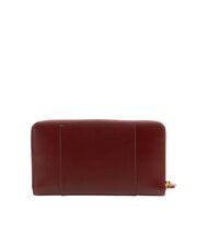 THE BRIDGE VIGNA  Cartera de piel con cremallera Chianti / Burdeos / Dorado - Carteras Mujer - 3