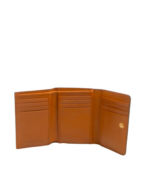 CECILIA Cartera de cuero Cognac / Oro - Carteras Mujer