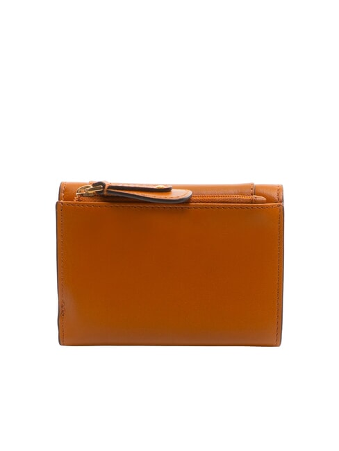 CECILIA Cartera de cuero Cognac / Oro - Carteras Mujer