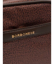 BORBONESE DOWNTOWN Bolso de hombro pequeño terracota - Bolsos Mujer - 3