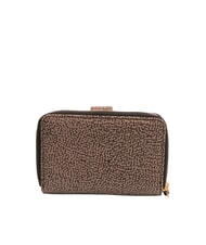 BORBONESE FLEXOS SOFT Cartera mediana con bolsillo para monedas op natural / negro - Carteras Mujer - 3