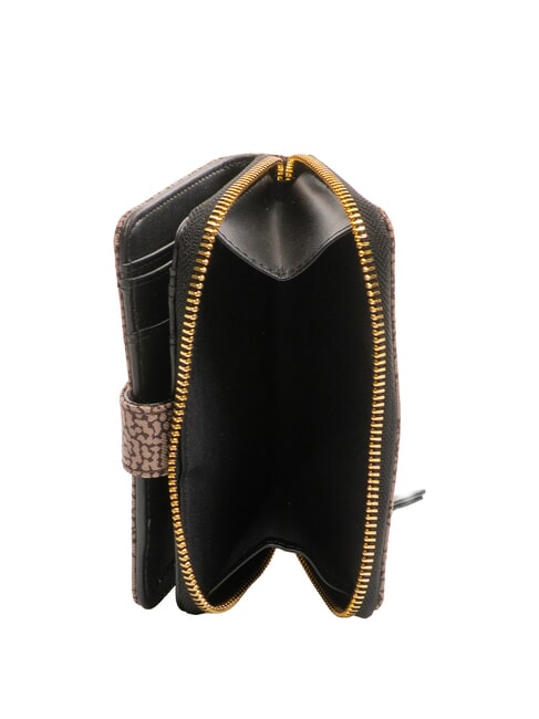 FLEXOS SOFT Cartera mediana con bolsillo para monedas op natural / negro - Carteras Mujer