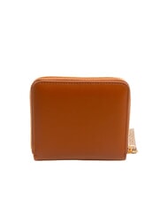 BORBONESE BIRDIE Cartera peque&ntilde;a de cuero con cremallera marr&oacute;n - Carteras Mujer - 3