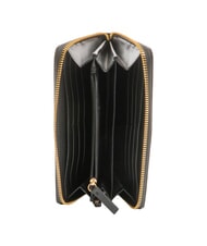 BORBONESE BIRDIE Cartera grande de cuero con cremallera - Carteras Mujer