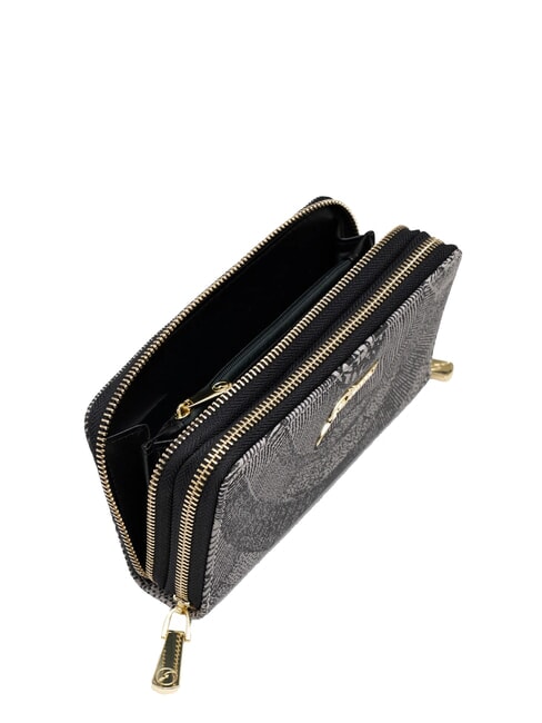 PLANETARIUM Cartera grande con doble cremallera monocromático gris claro/negro - Carteras Mujer