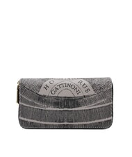 GATTINONI PLANETARIUM Cartera grande con doble cremallera monocromático gris claro/negro - Carteras Mujer - 4