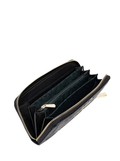 PLANETARIUM Cartera grande con cremallera alrededor monocromático gris claro/negro - Carteras Mujer