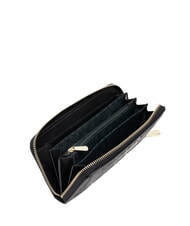 GATTINONI PLANETARIUM Cartera grande con cremallera alrededor monocromático gris claro/negro - Carteras Mujer - 2