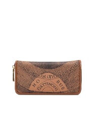 GATTINONI PLANETARIUM Cartera grande con cremallera alrededor bronceado monocromático - Carteras Mujer - 3