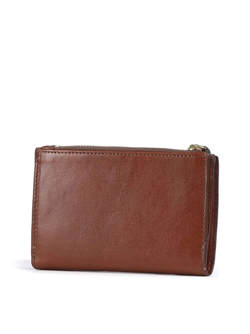 STORY DONNA Cartera de piel con monedero BROWN - Carteras Mujer