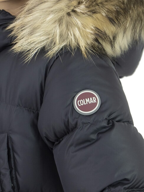 E-CONCRETE Chaqueta de plumas con capucha vulcano negro - Chaquetas de beb&eacute;