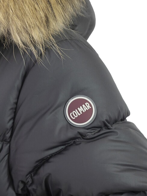 E-CONCRETE KIDS Chaqueta de plumas con capucha negro vulcano - Chaquetas de beb&eacute;