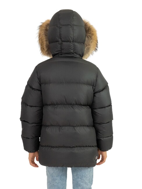 E-CONCRETE KIDS Chaqueta de plumas con capucha negro vulcano - Chaquetas de beb&eacute;