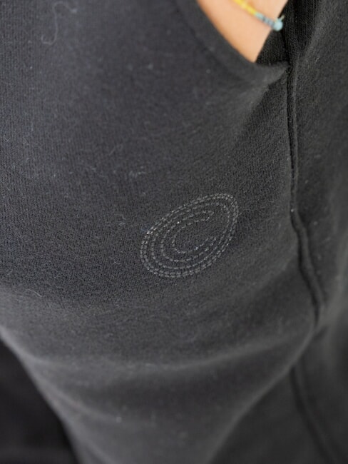 STUNNING Pantalones deportivos con logo brillante negro - Ch&aacute;ndales para ni&ntilde;os