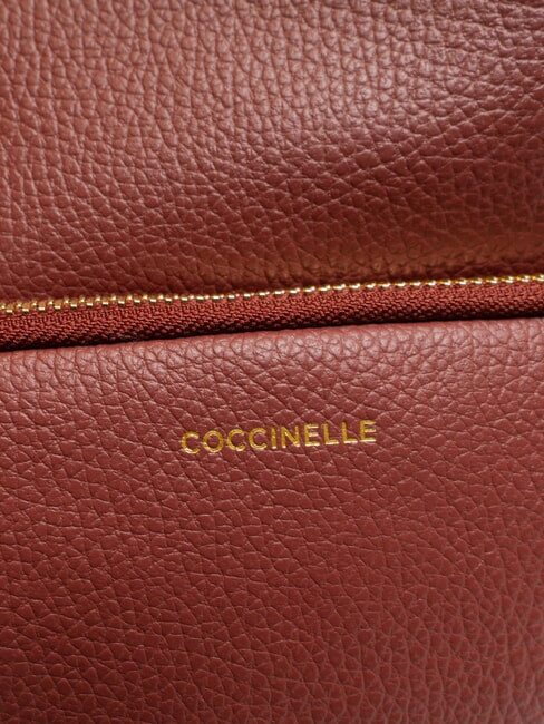 FENIX Mochila pequeña de cuero brandy - Bolsos Mujer