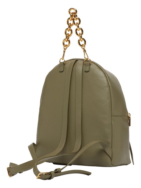 FENIX Mochila mediana de cuero verde laurel - Bolsos Mujer