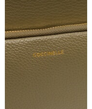 COCCINELLE FENIX Mochila mediana de cuero verde laurel - Bolsos Mujer - 3