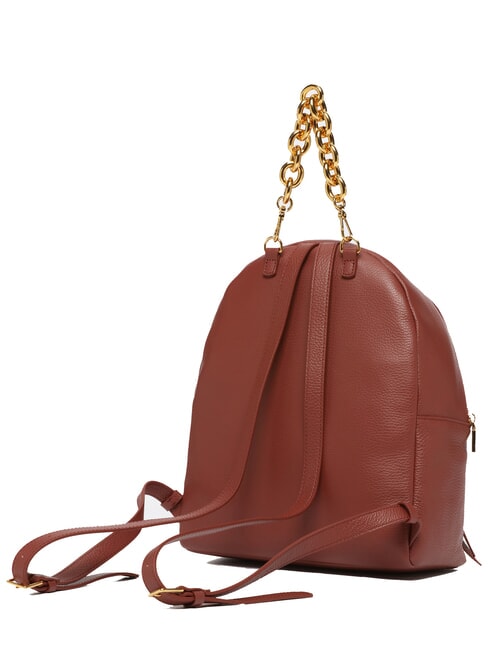 FENIX Mochila mediana de cuero brandy - Bolsos Mujer