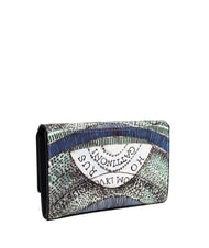 GATTINONI PLANETARIUM Cartera mediana con solapa aguamarina/azul marino - Carteras Mujer - 3