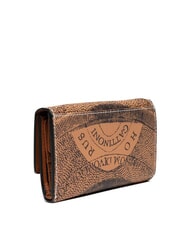GATTINONI PLANETARIUM Cartera mediana con solapa bronceado monocromático - Carteras Mujer - 3