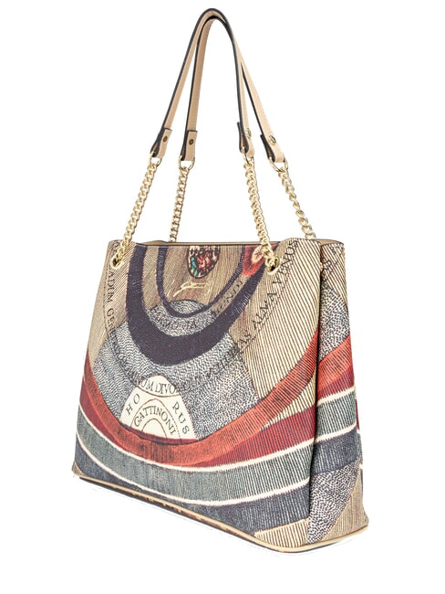 PLANETARIUM Bolso de hombro clásico/beige - Bolsos Mujer
