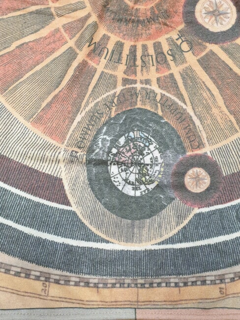 PLANETARIUM Bufanda de mezcla de lana clásico impreso - Bufandas