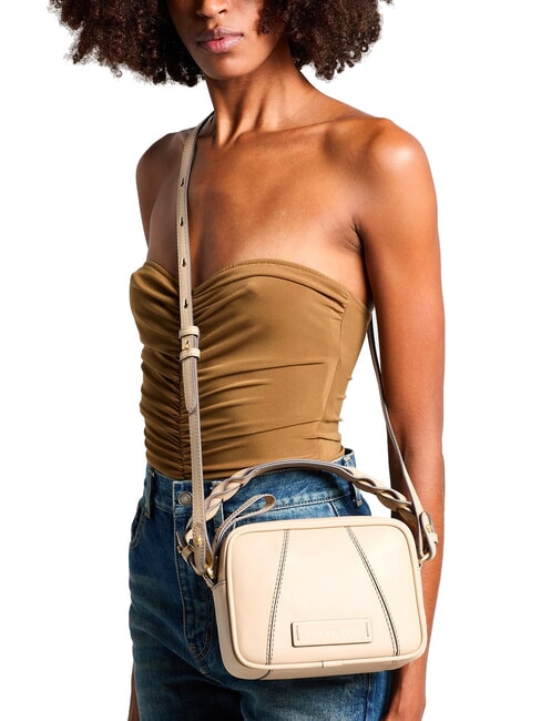 BRIGIDA  Mini bolso de mano, con bandolera abad natural. oro - Bolsos Mujer