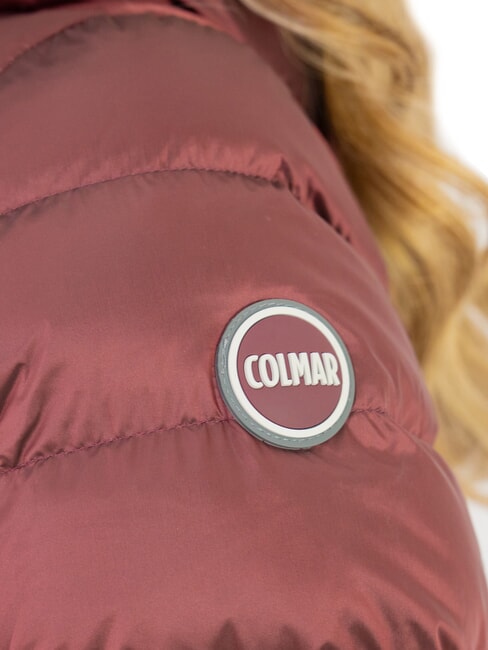 DELUXE Chaqueta de plumas con capucha de longitud media morena oscura-oscuras - Chaquetas de plumas de mujer