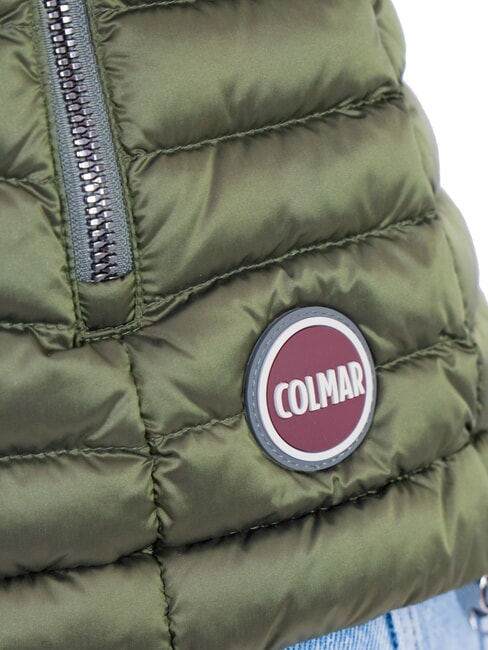 DELUXE Chaleco acolchado de cuello alto barro oscuro - Chaleco de mujer