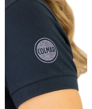 COLMAR MONDAY Polo de mujer con detalles de purpurina, corte entallado. Azul marino - camisa polo - 2
