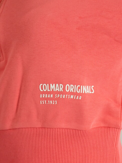 LOOP Sudadera de cuello alto y media cremallera coral especiado - Sudaderas de mujer