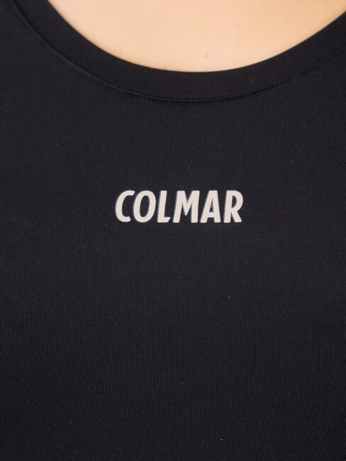 SCI ZONE Camisa de manga larga con cuello redondo negro - camiseta