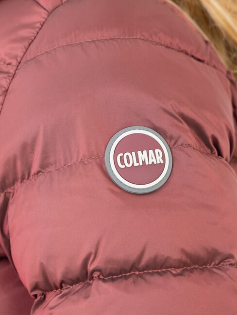 DELUXE Chaqueta de plumas con capucha de piel morena oscura-oscuras - Chaquetas de plumas de mujer