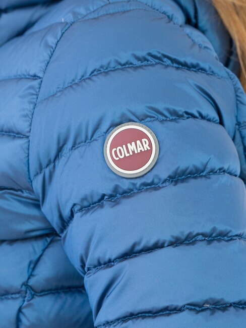 DELUXE Chaqueta de plumas ajustada con capucha Oxford oscuro - Chaquetas de plumas de mujer