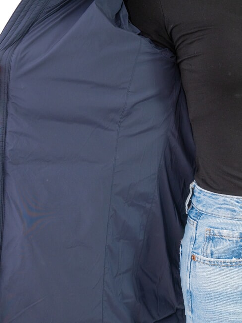 EXPERT Chaqueta de plumas de longitud media con cuello alto Azul marino - Chaquetas de plumas de mujer