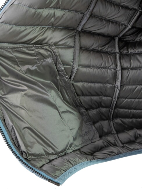 DELUXE Chaqueta acolchada de peso medio con capucha acero polar oscuro - Chaquetas de plumas de mujer