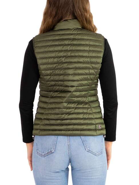 DELUXE Chaleco acolchado de cuello alto barro oscuro - Chaleco de mujer